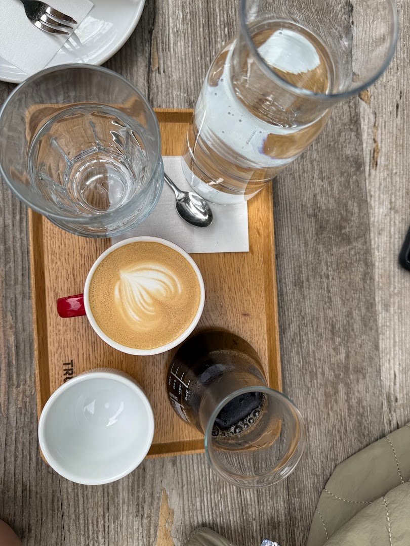 Coffee at Café Truhlárna, specialty coffee shop in Prague