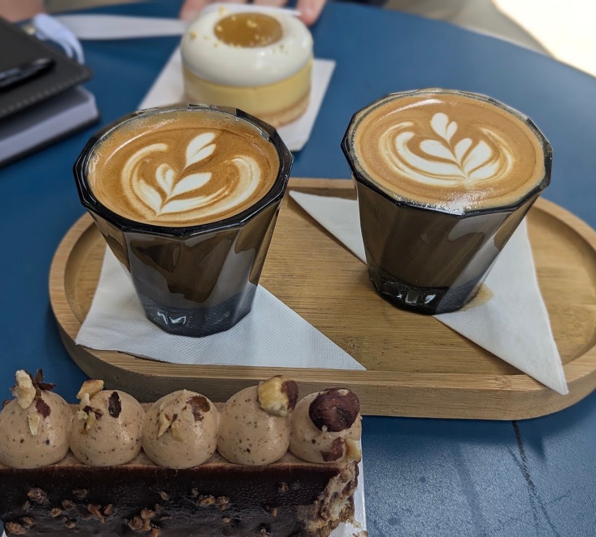 Coffee at Goldchild Coffee Roasters, specialty coffee shop in San Diego
