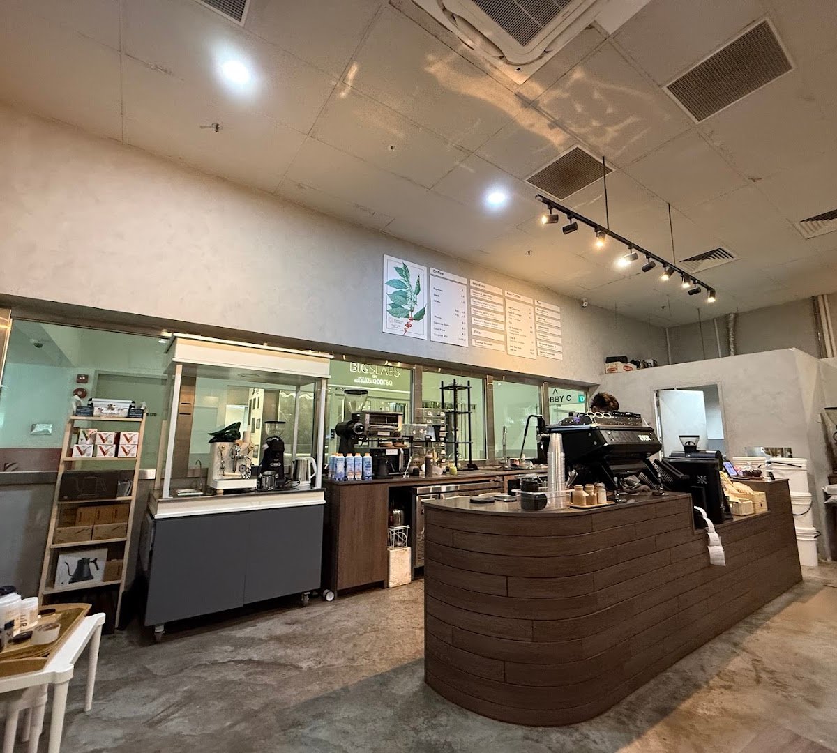 Interior of Compound Coffee Co., specialty coffee shop in Singapore