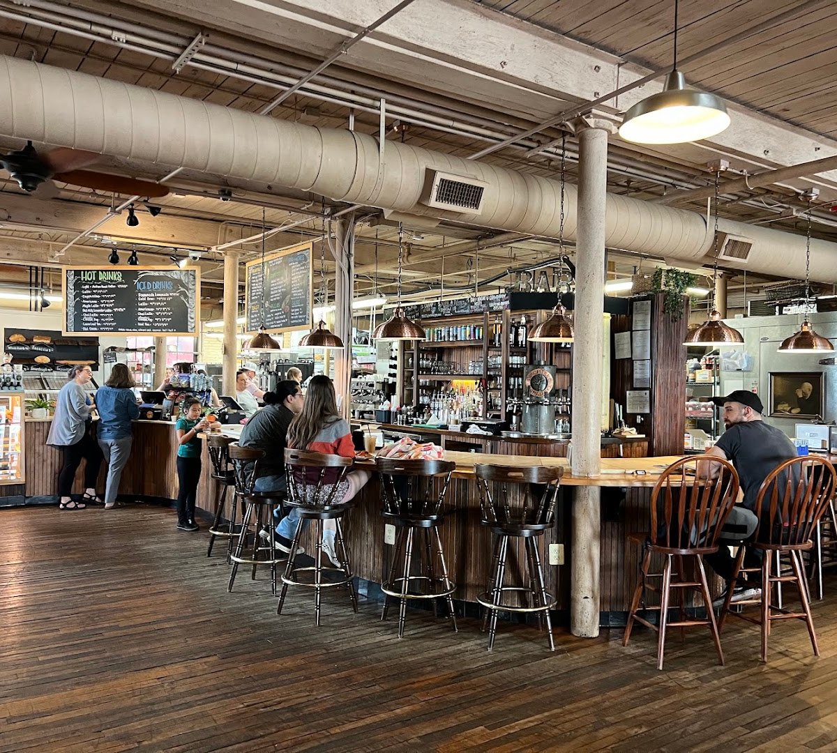 Interior of BirchTree Bread Company, specialty coffee shop in Worcester