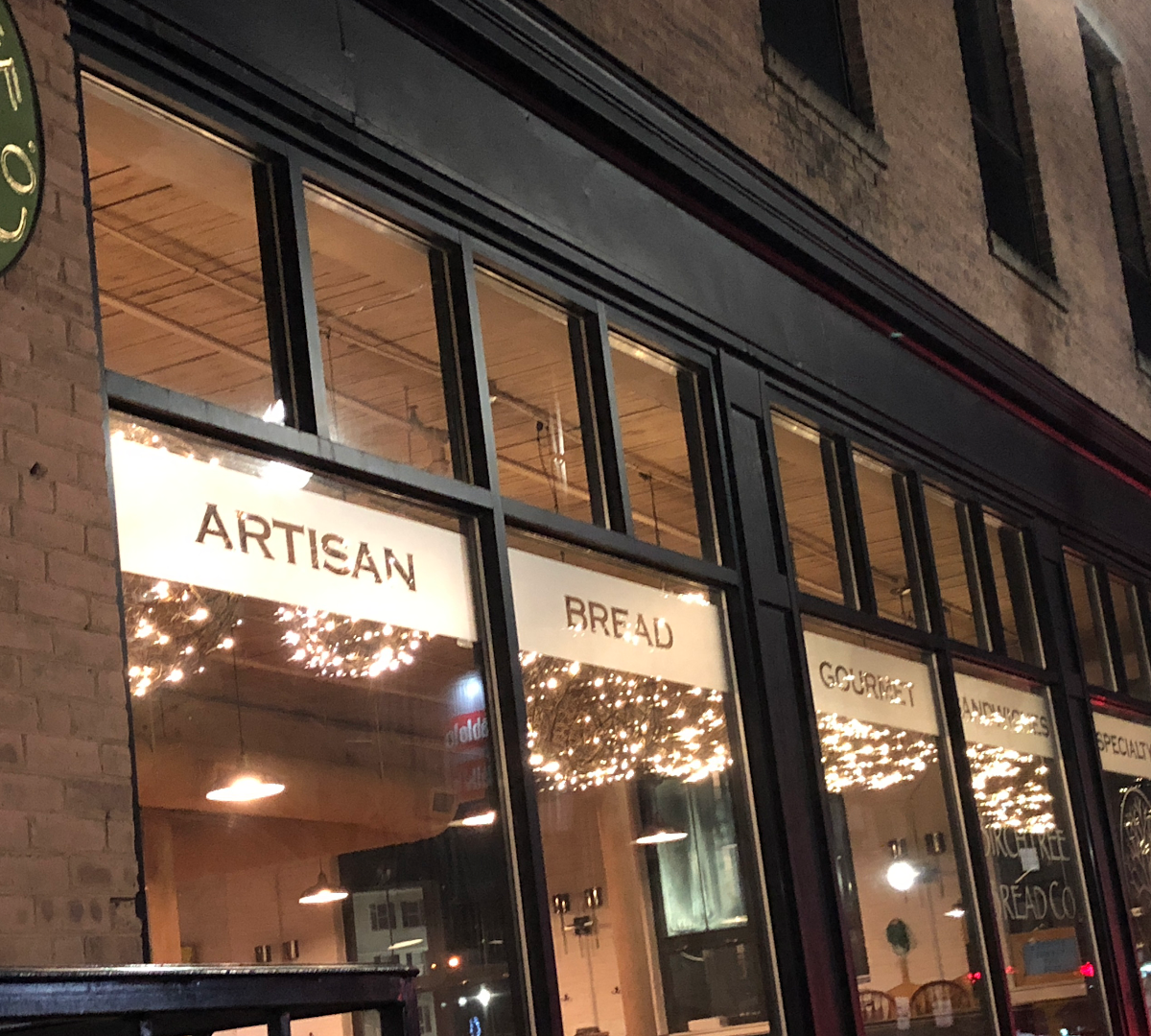 Storefront of BirchTree Bread Company, specialty coffee shop in Worcester