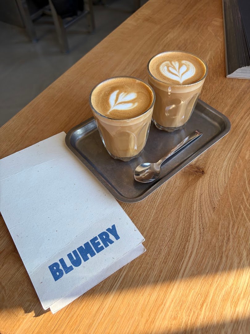 Coffee at BLUMERY, specialty coffee shop in Prague