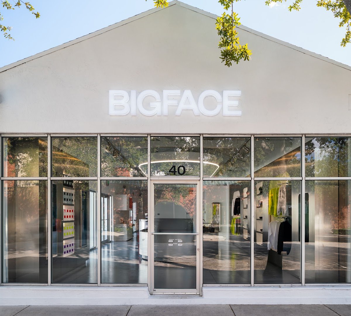 Storefront of BIGFACE, specialty coffee shop in Miami