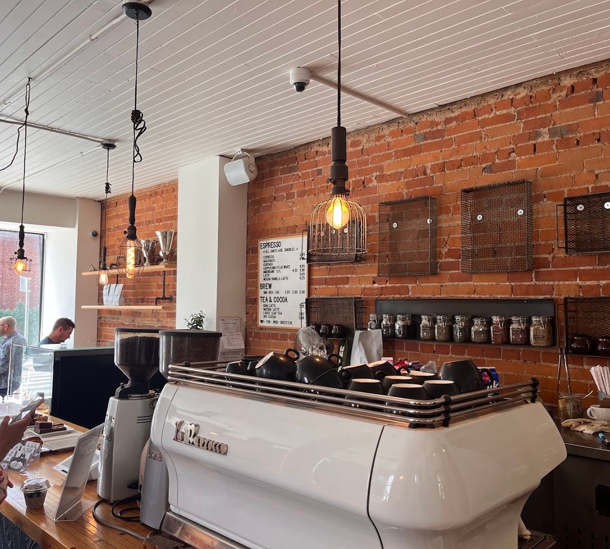 Interior of The Good Neighbour Espresso Bar, specialty coffee shop in Toronto