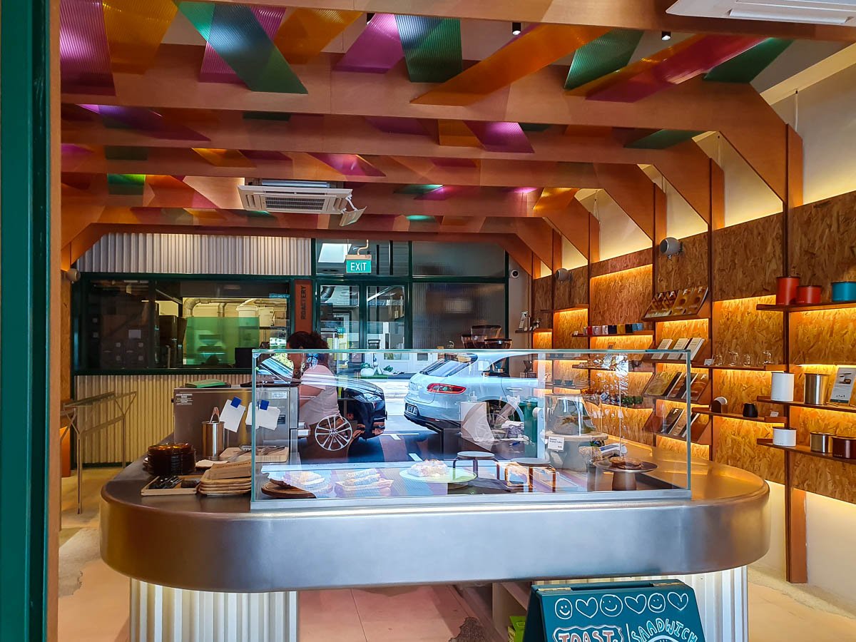 Interior of Cata Coffee, specialty coffee shop in Singapore