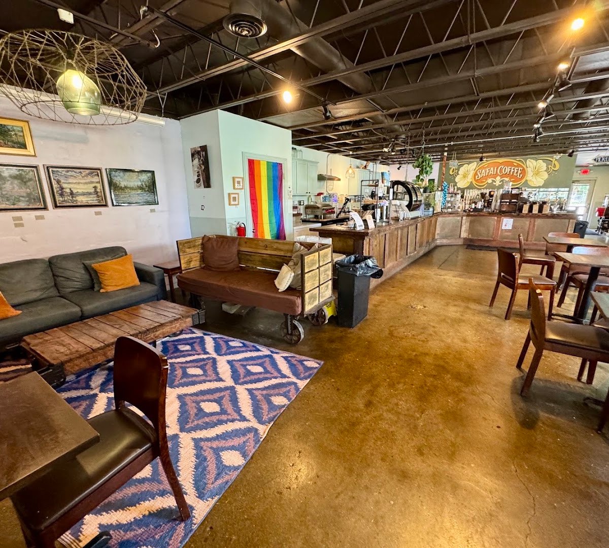Interior of Safai Coffee Shop, specialty coffee shop in Louisville