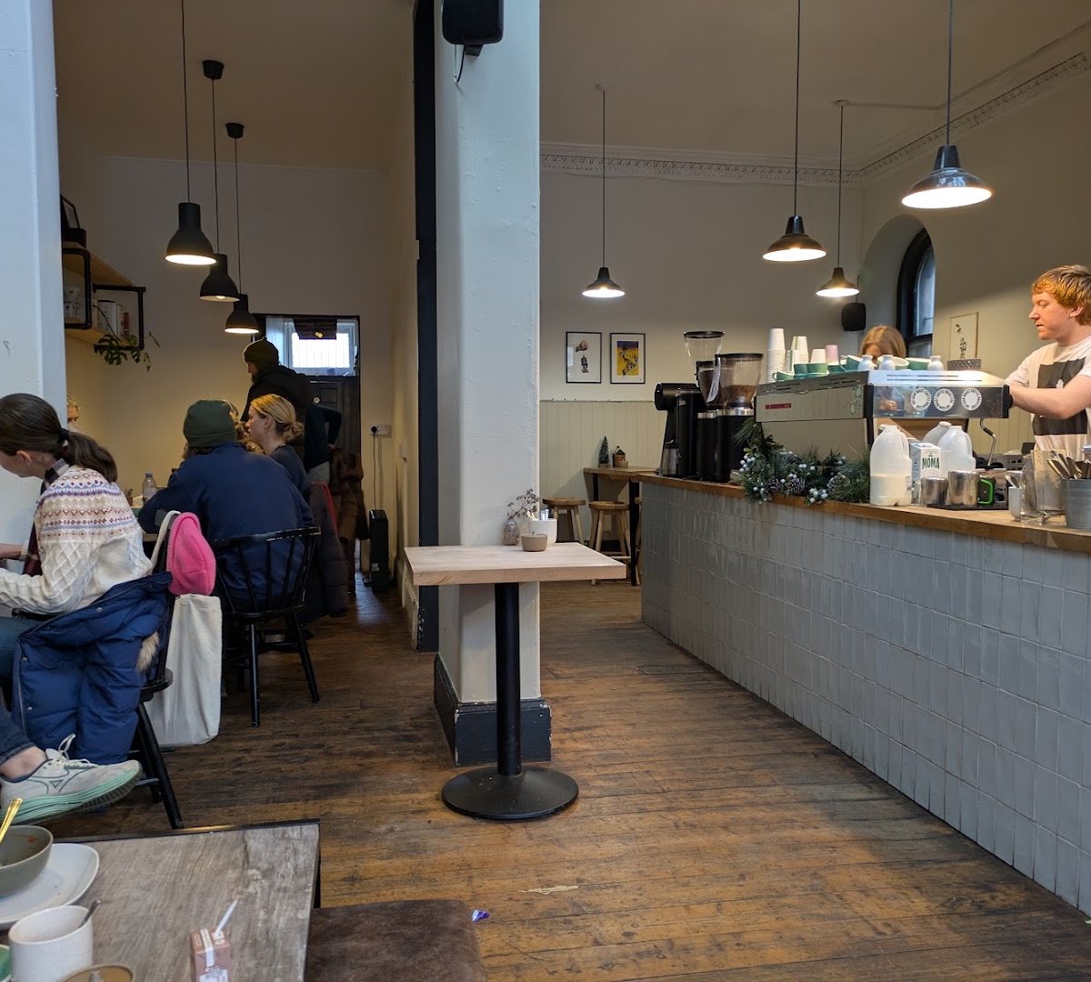 Interior of Artisan Roast Stockbridge, specialty coffee shop in Edinburgh
