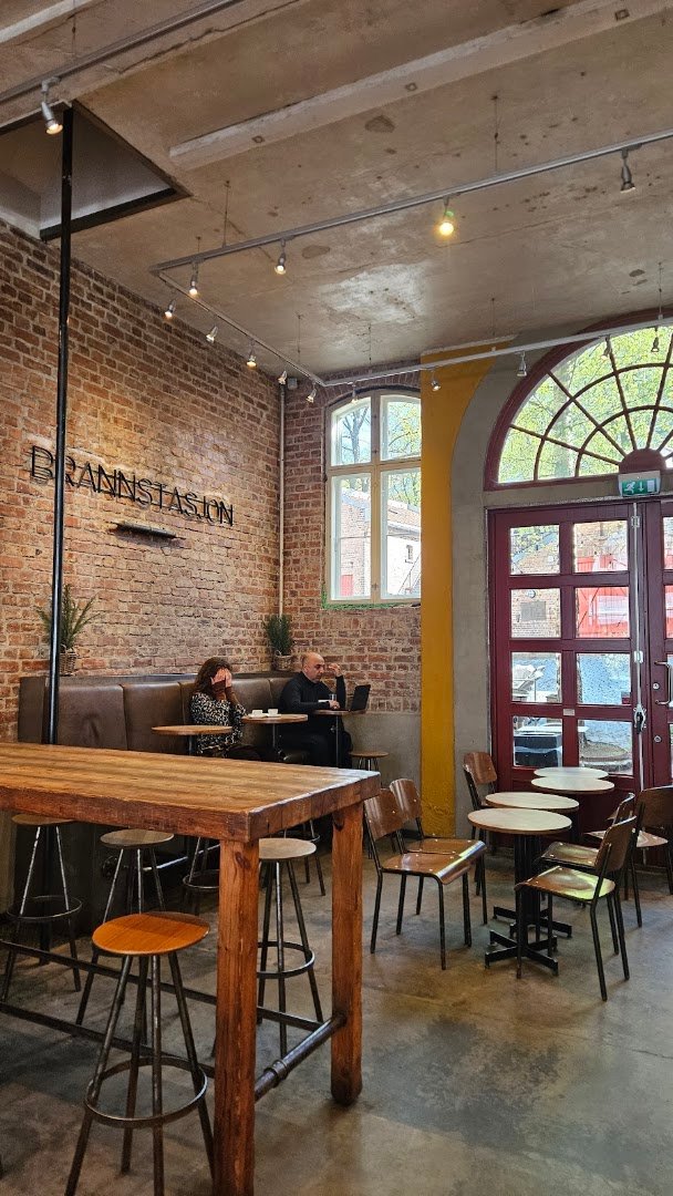 Interior of Kaffebrenneriet, specialty coffee shop in Oslo