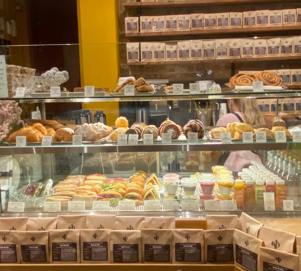Interior of Kaffebrenneriet, specialty coffee shop in Oslo