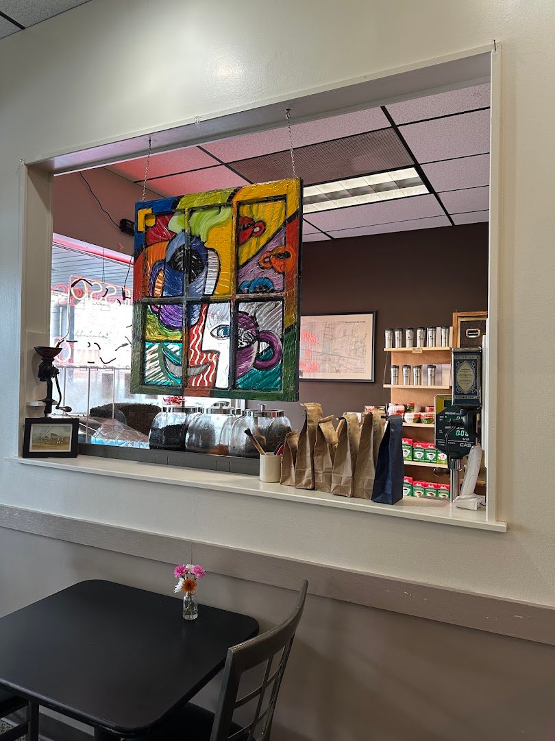 Interior of Canaltown Coffee Roasters, specialty coffee shop in Rochester