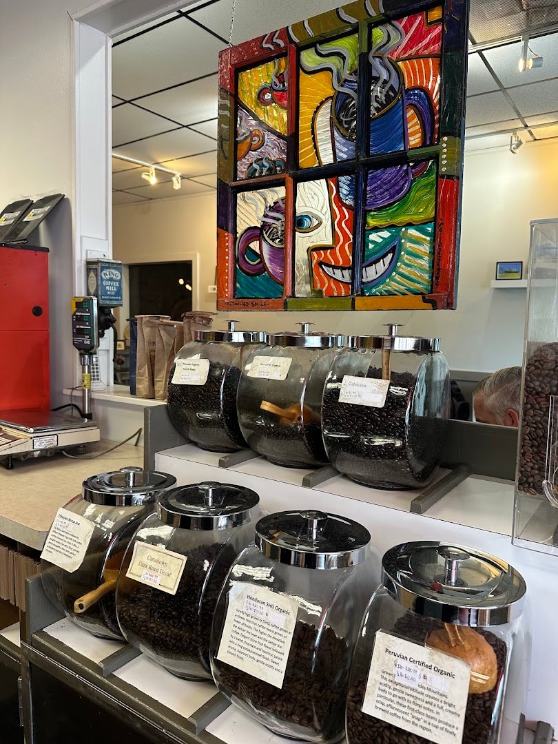 Interior of Canaltown Coffee Roasters, specialty coffee shop in Rochester