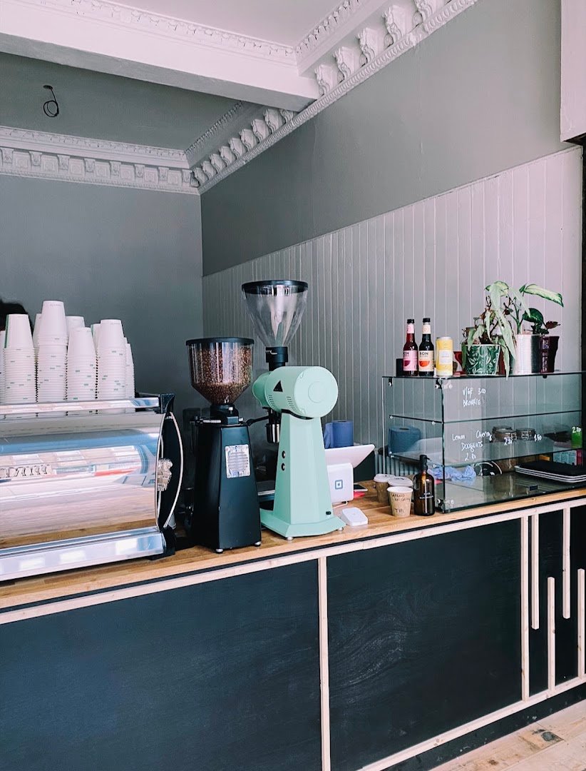Interior of Artisan Roast Leith Walk, specialty coffee shop in Edinburgh