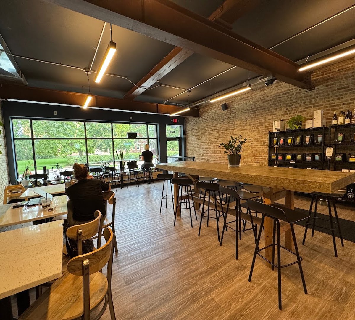 Interior of Valentine Coffee Roasters Downer Ave, specialty coffee shop in Milwaukee