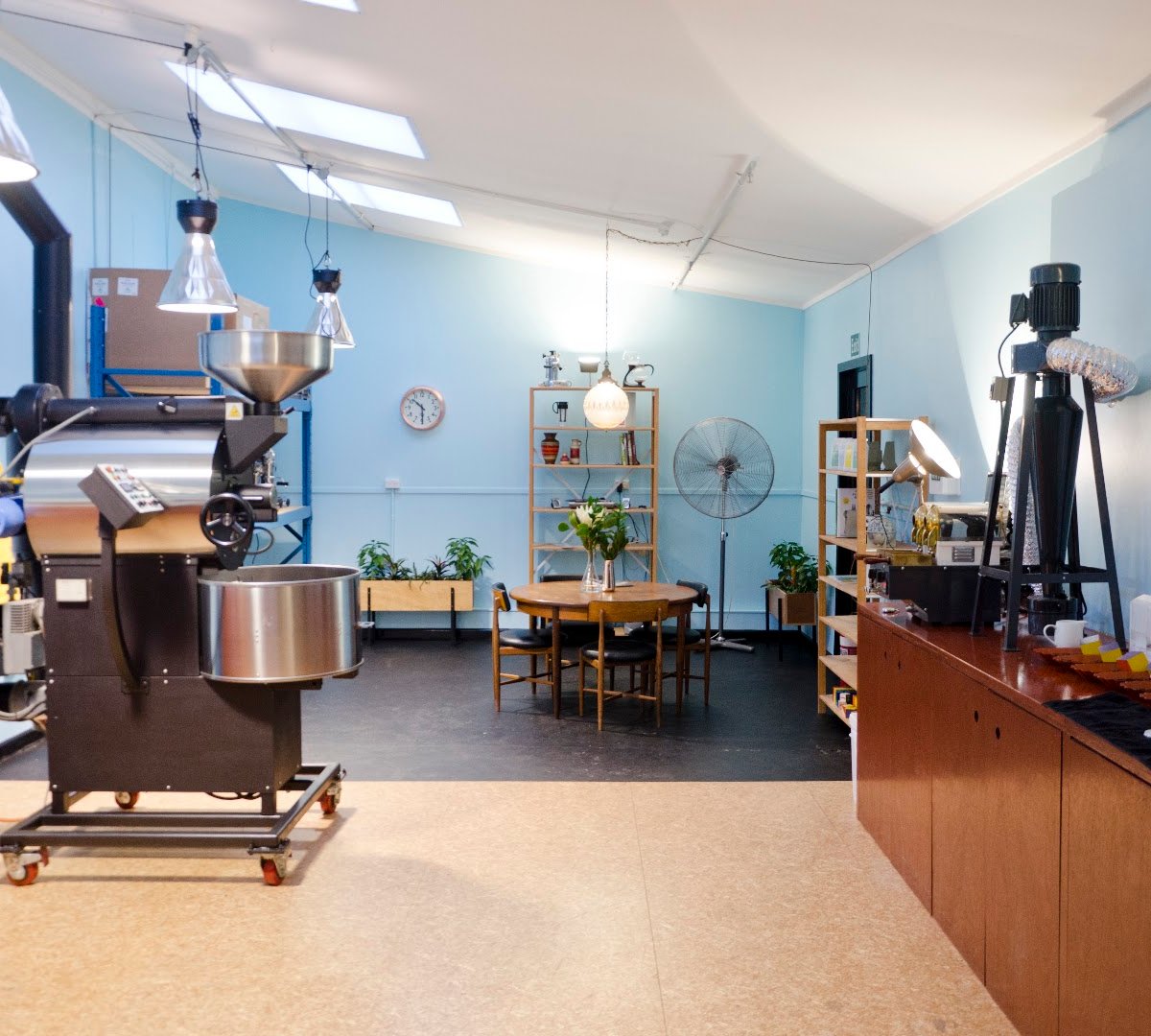 Interior of Rich Coffee Roasters, specialty coffee shop in Wellington