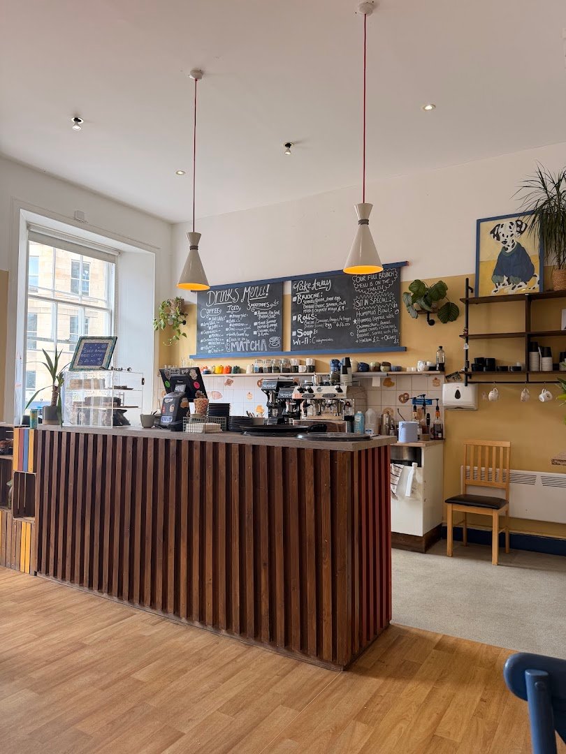 Interior of The Coffee Cabinet, specialty coffee shop in Edinburgh