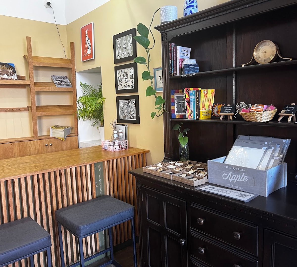 Interior of The Coffee Cabinet, specialty coffee shop in Edinburgh