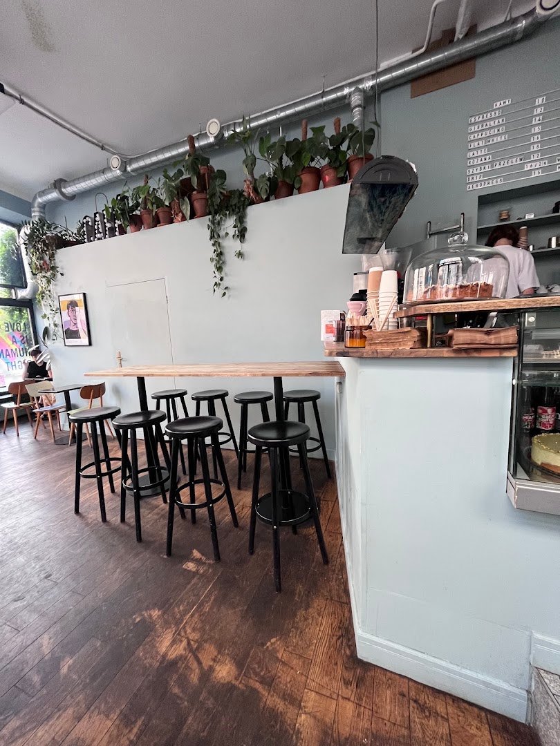 Interior of STOR Café, specialty coffee shop in Warsaw