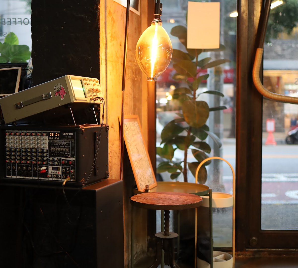 Interior of FB Coffee Roasters, specialty coffee shop in Seoul