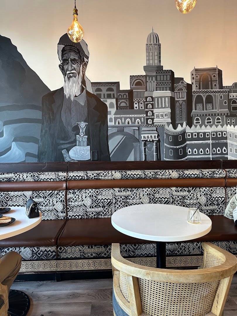Interior of Haraz Coffee House, specialty coffee shop in Charlotte