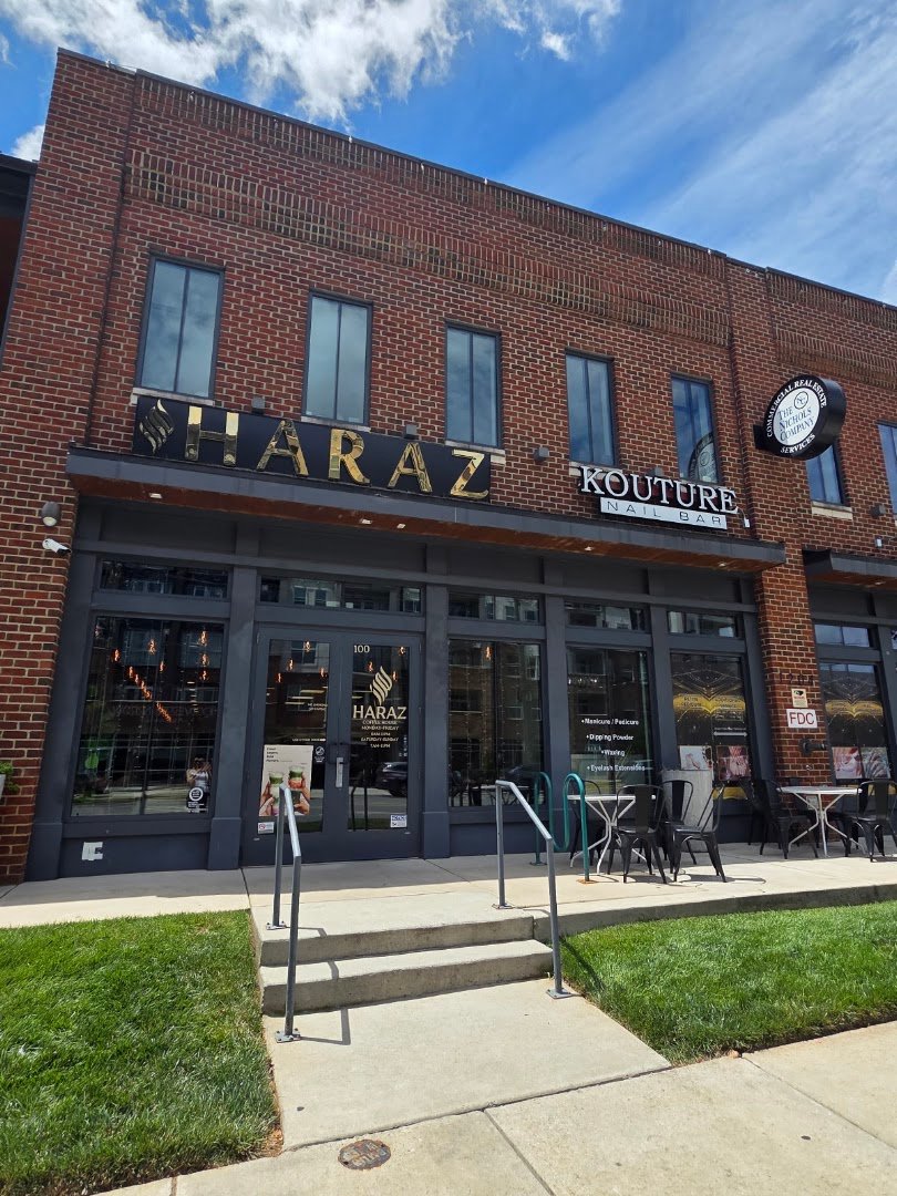 Storefront of Haraz Coffee House, specialty coffee shop in Charlotte