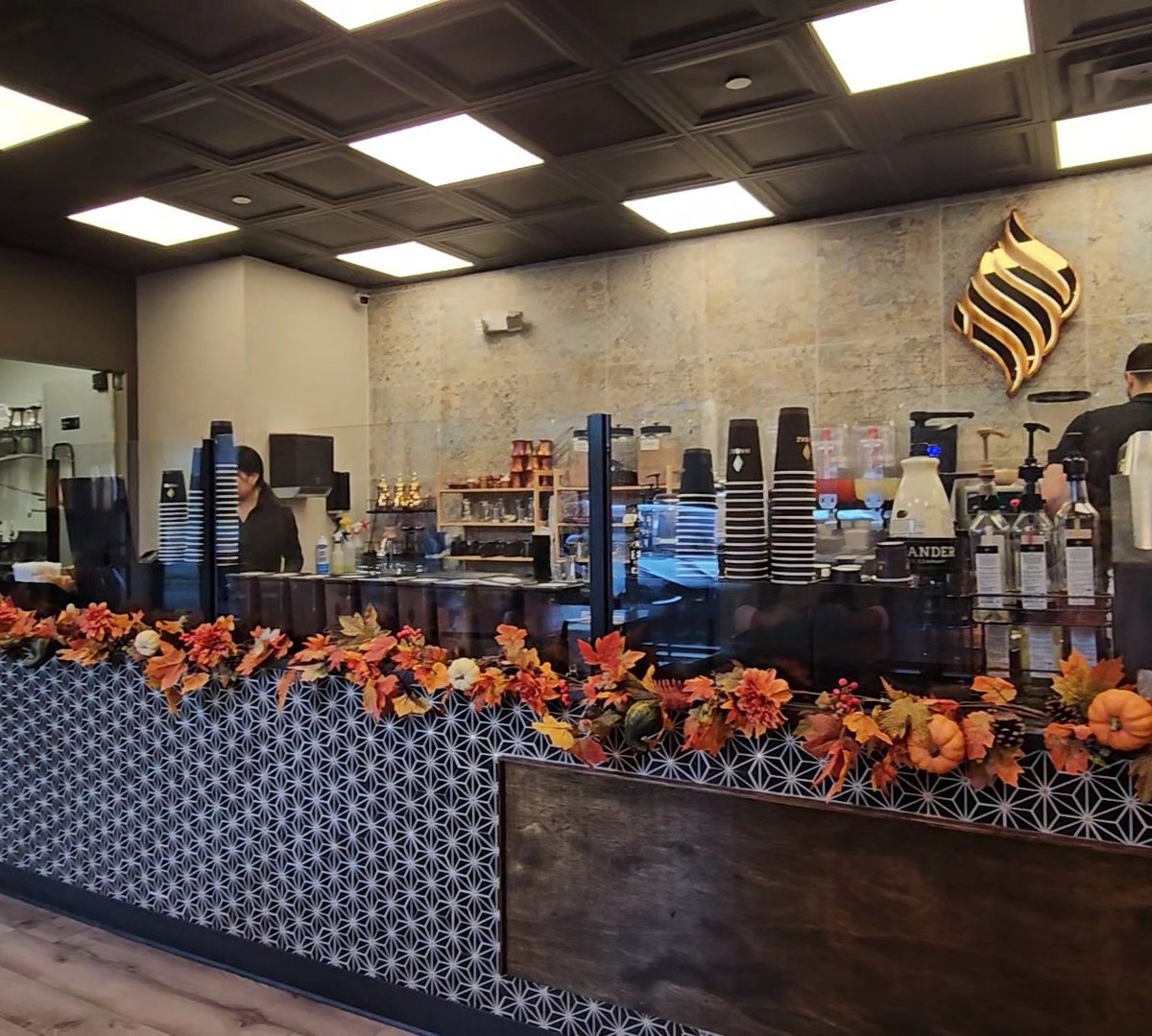 Interior of Haraz Coffee House, specialty coffee shop in Charlotte