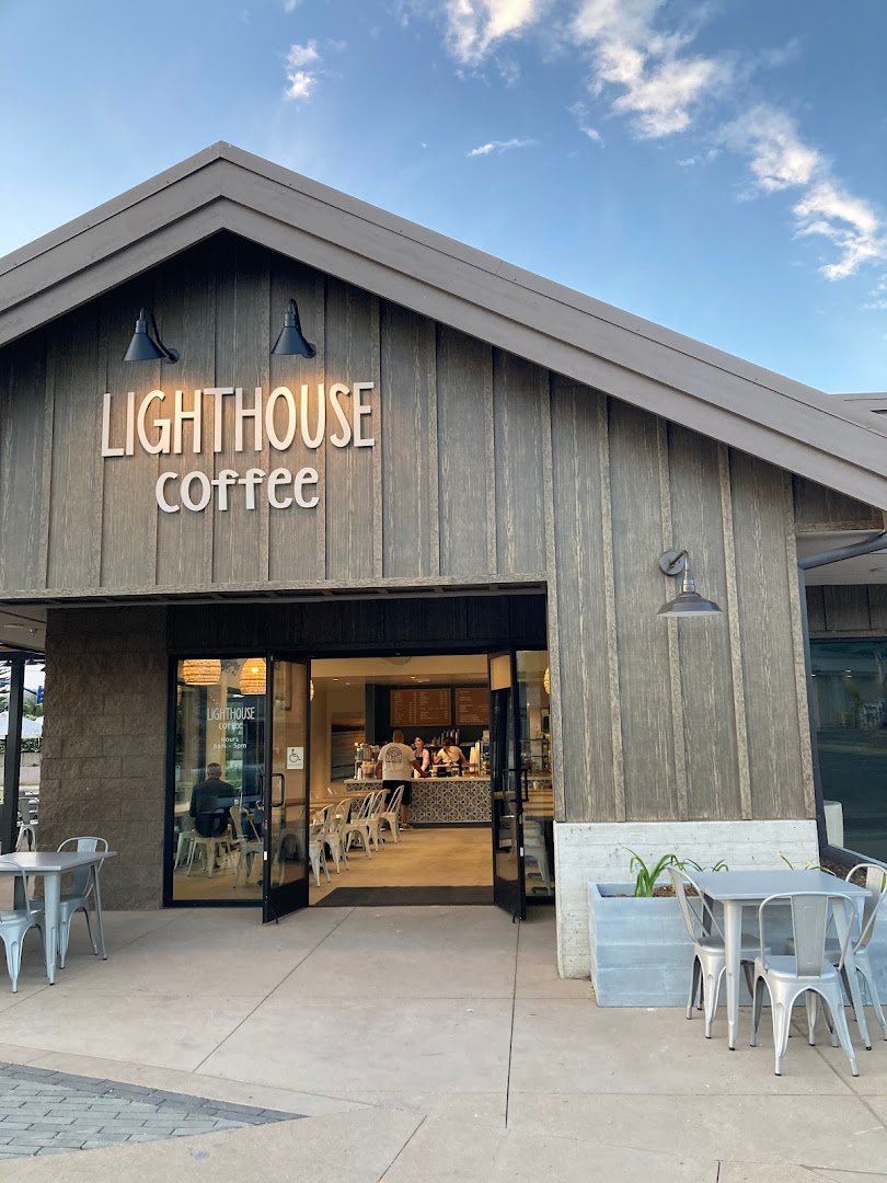 Storefront of Lighthouse Coffee, specialty coffee shop in Santa Barbara