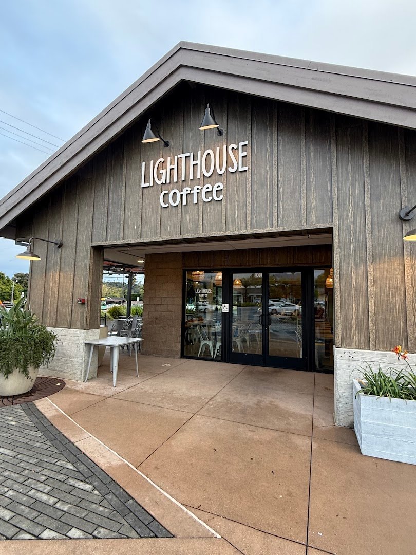 Storefront of Lighthouse Coffee, specialty coffee shop in Santa Barbara
