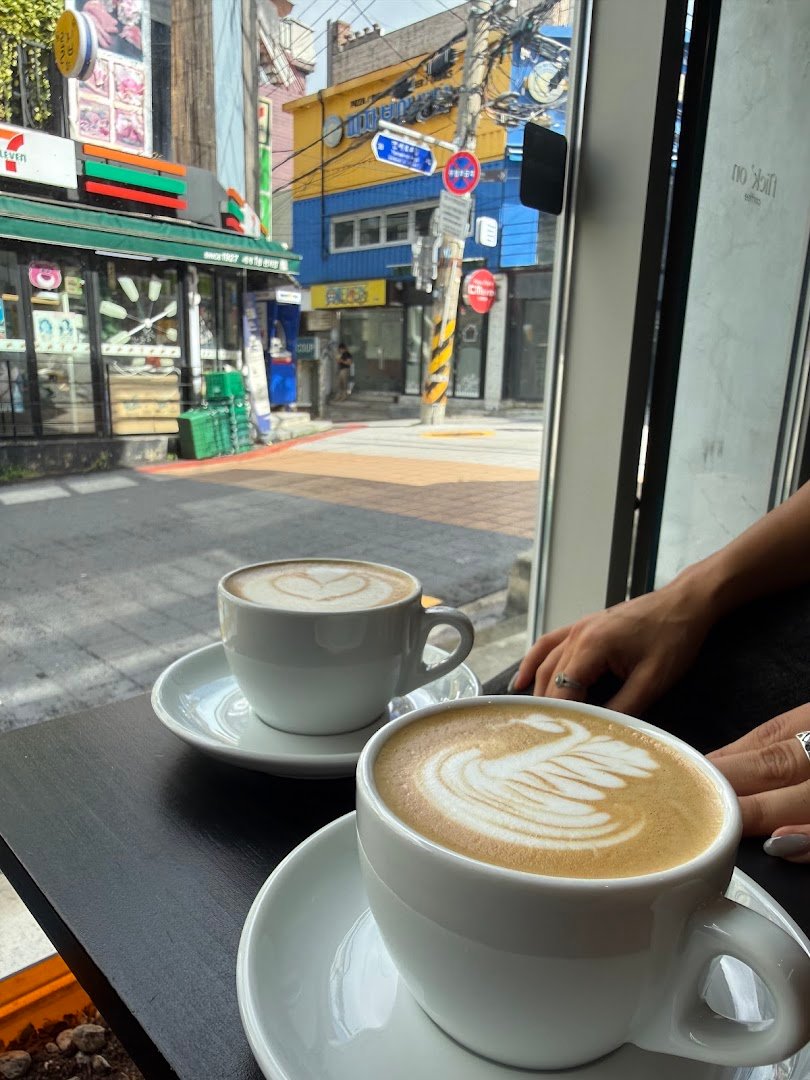 Coffee at Flick On Coffee, specialty coffee shop in Seoul
