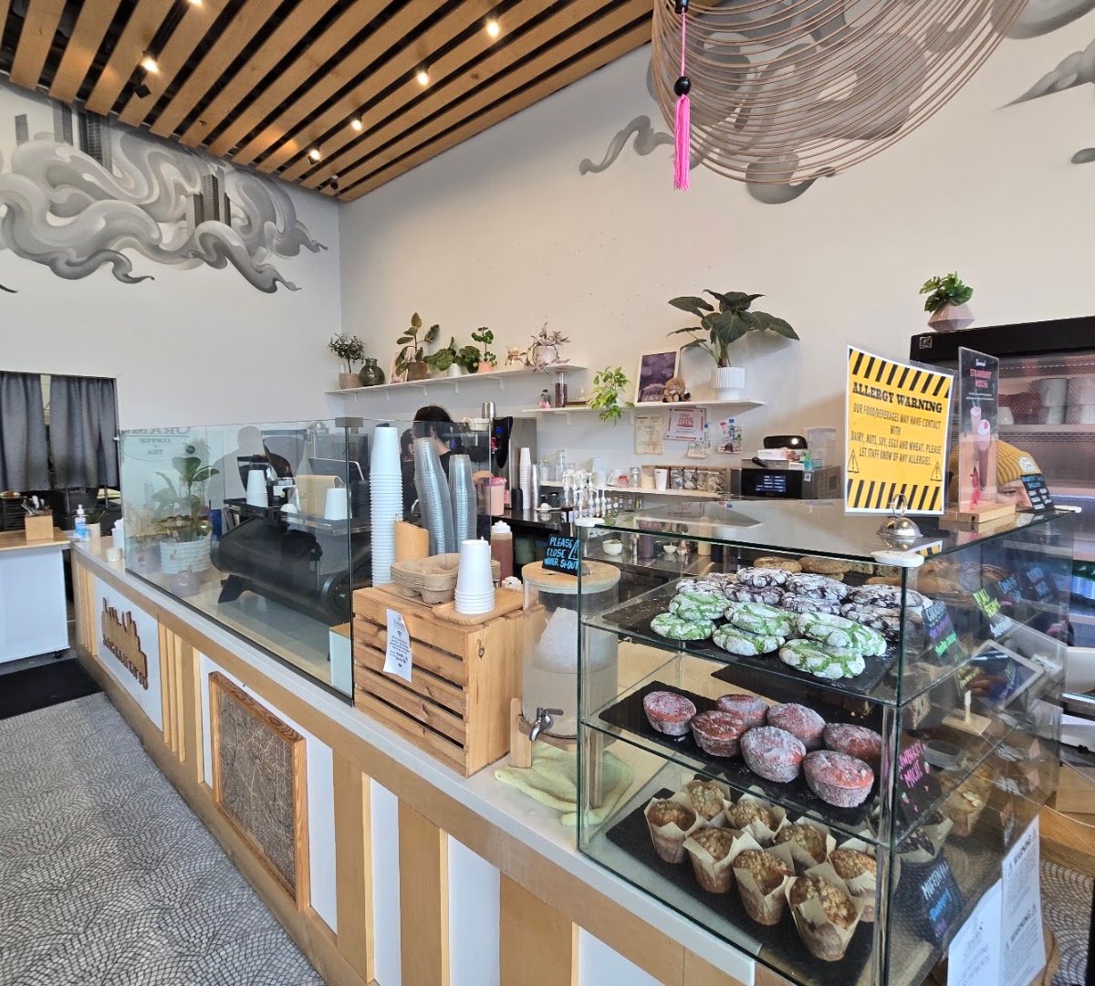 Interior of 18 Grams Coffee Roasters, specialty coffee shop in Sacramento
