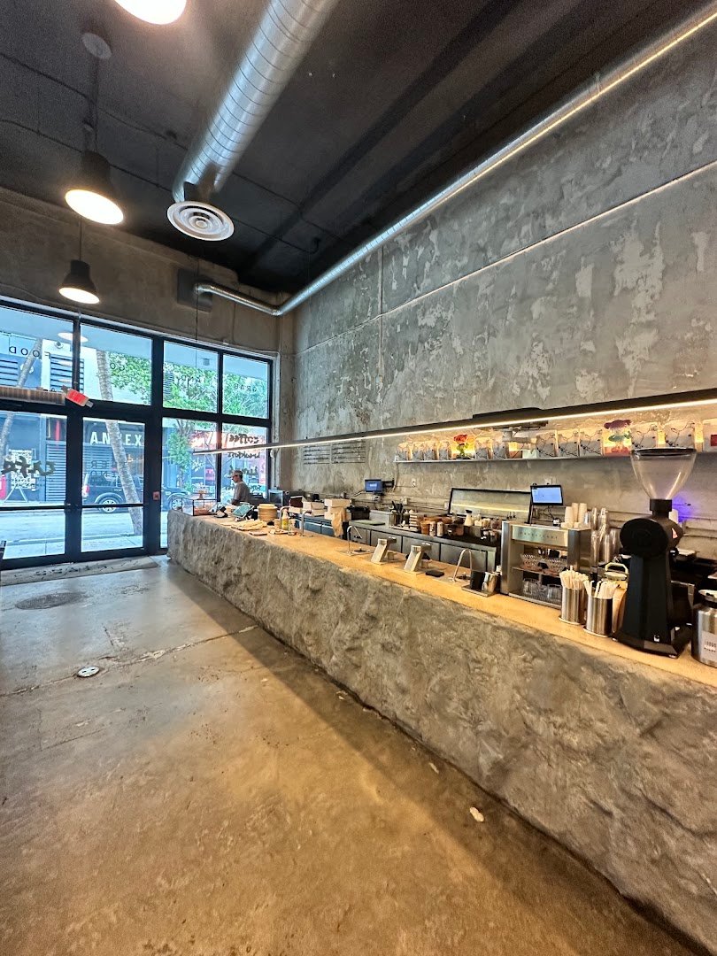 Interior of Libertino Cafe, specialty coffee shop in Miami