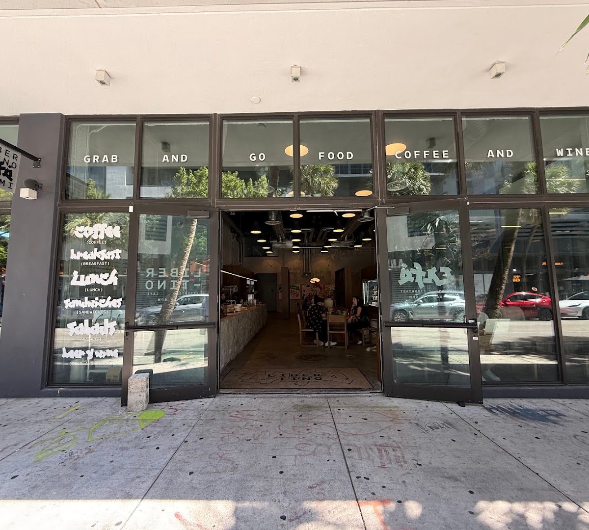 Storefront of Libertino Cafe, specialty coffee shop in Miami