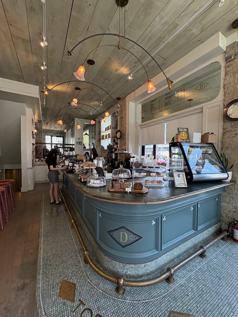 Interior of Dineen Outpost, specialty coffee shop in Toronto