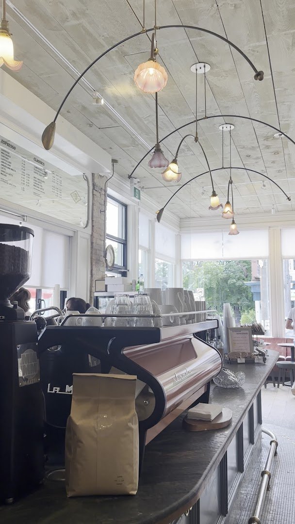 Interior of Dineen Outpost, specialty coffee shop in Toronto
