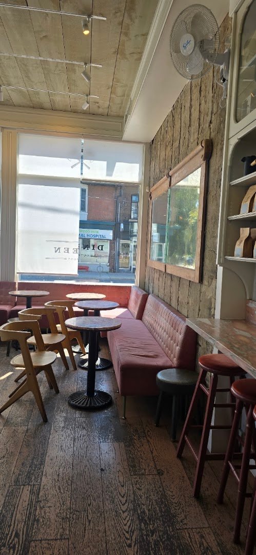 Interior of Dineen Outpost, specialty coffee shop in Toronto