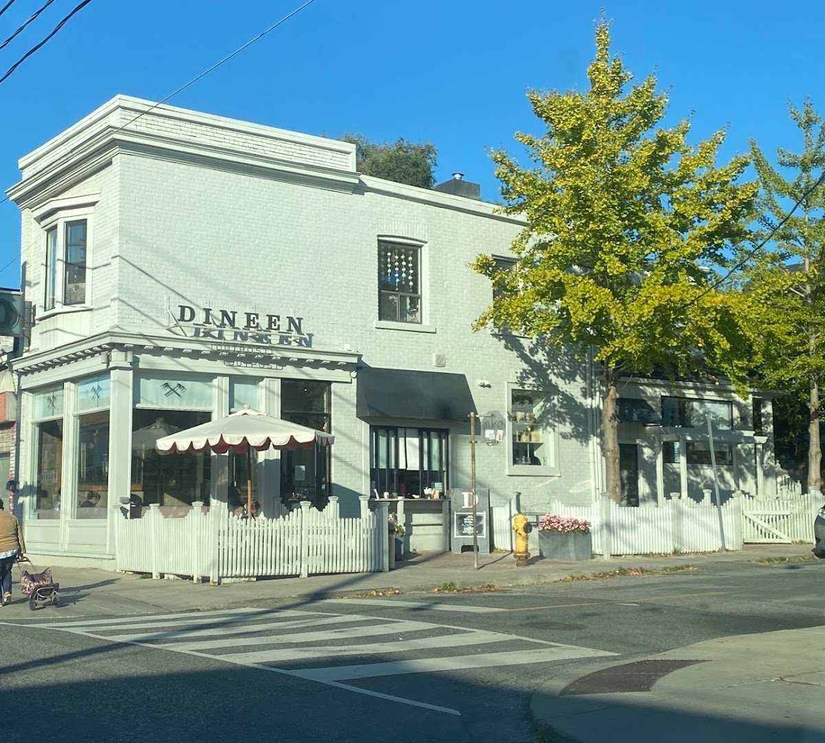 Storefront of Dineen Outpost, specialty coffee shop in Toronto