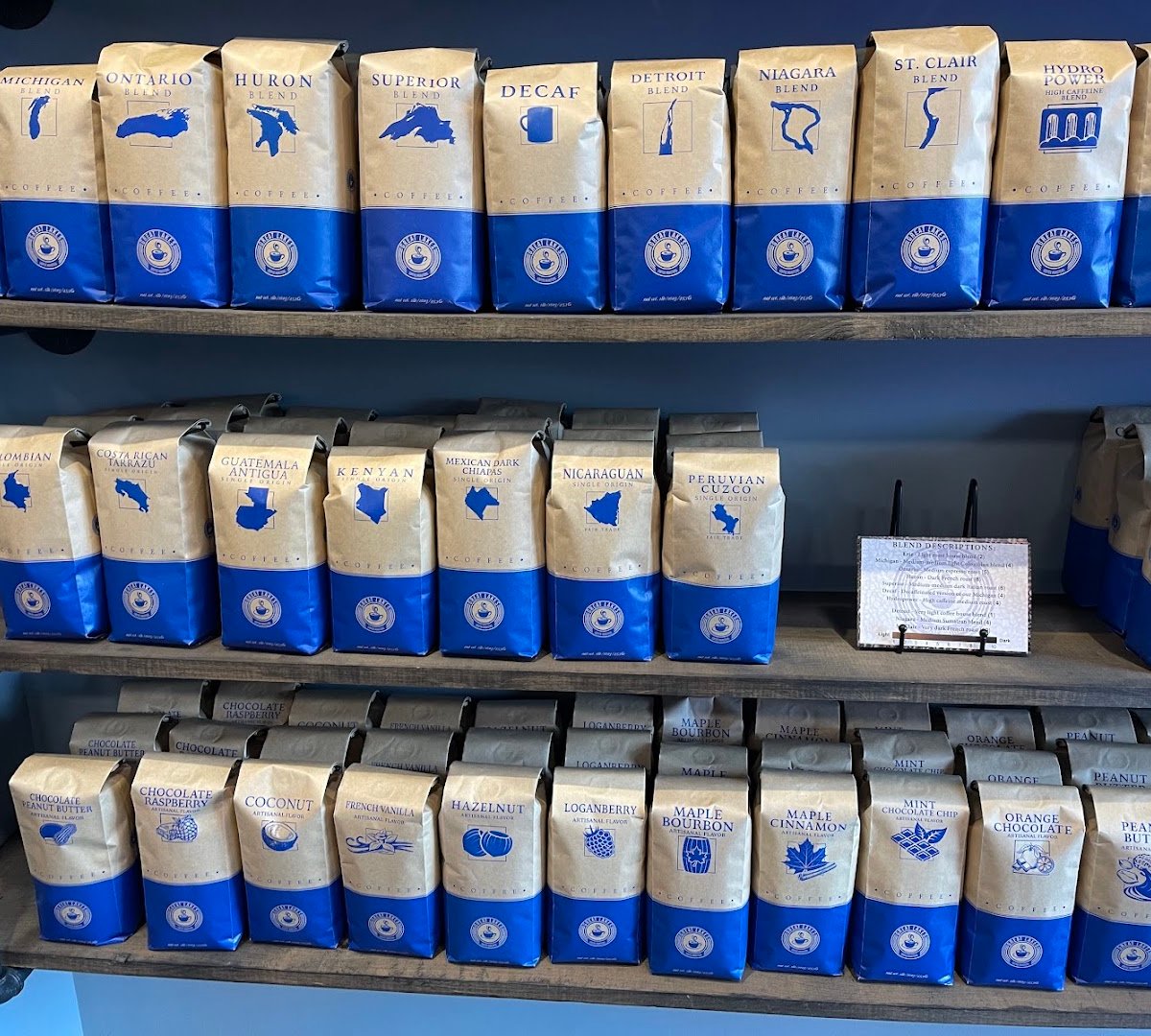 Interior of Great Lakes Coffee Roasters, specialty coffee shop in Buffalo