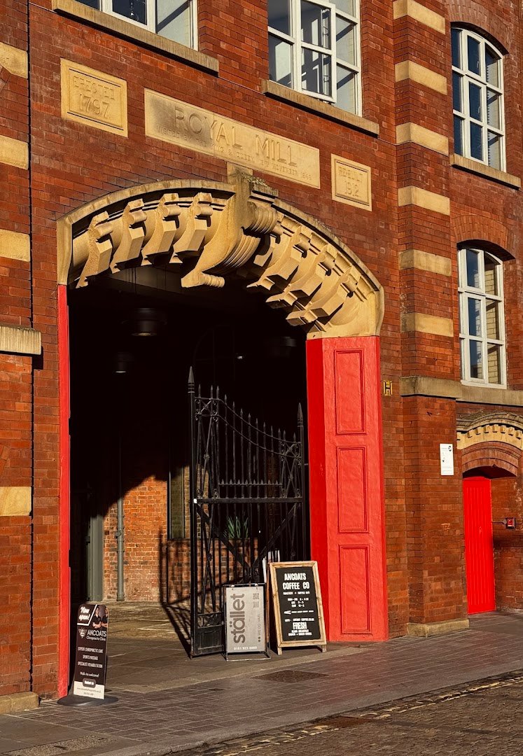 Storefront of Ancoats Coffee Co., specialty coffee shop in Manchester