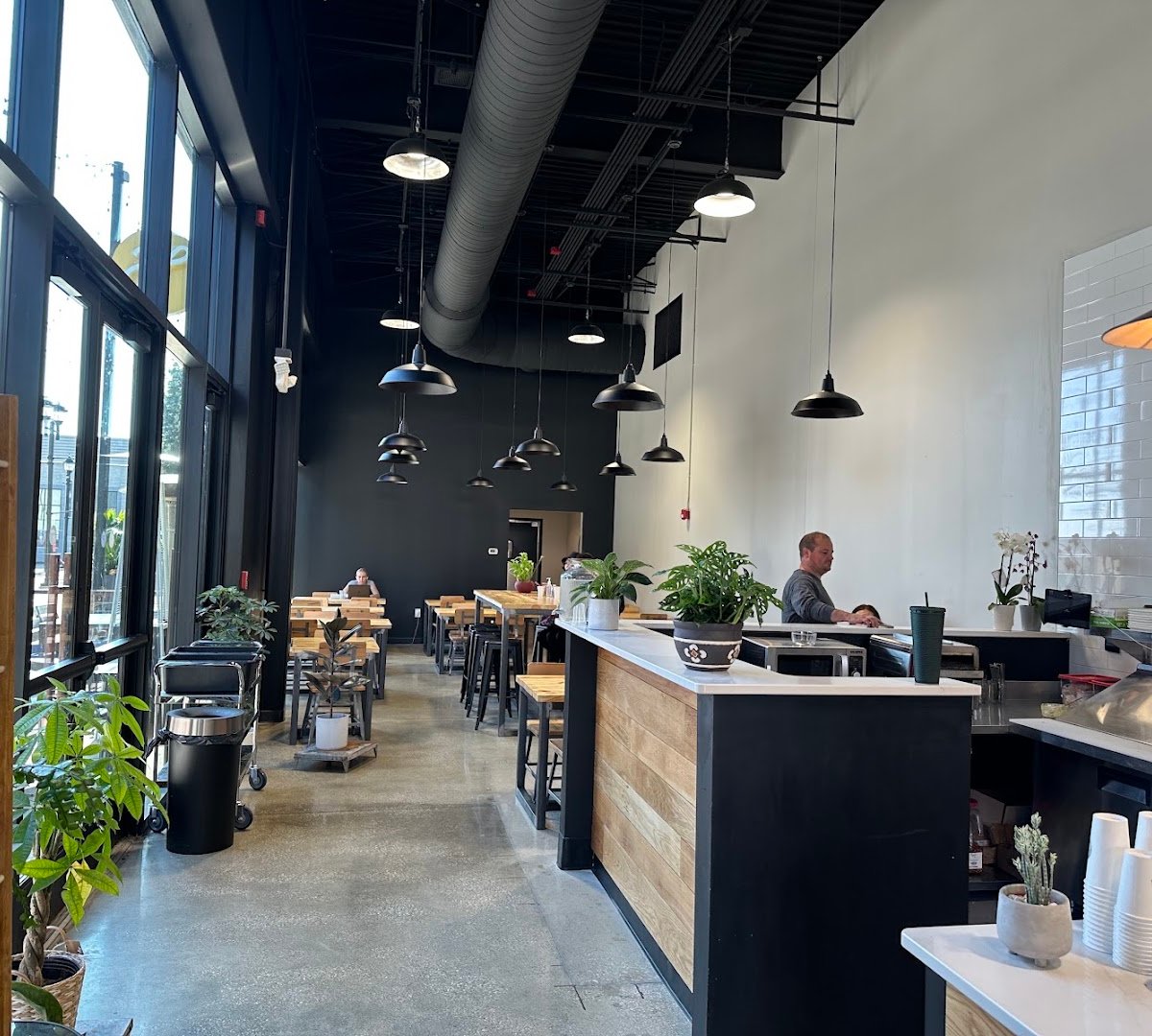 Interior of Heartwood Coffee Roasters, specialty coffee shop in Cleveland