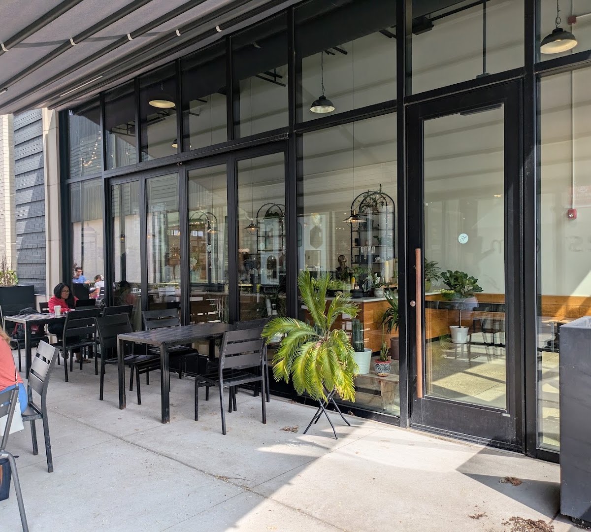 Storefront of Heartwood Coffee Roasters, specialty coffee shop in Cleveland