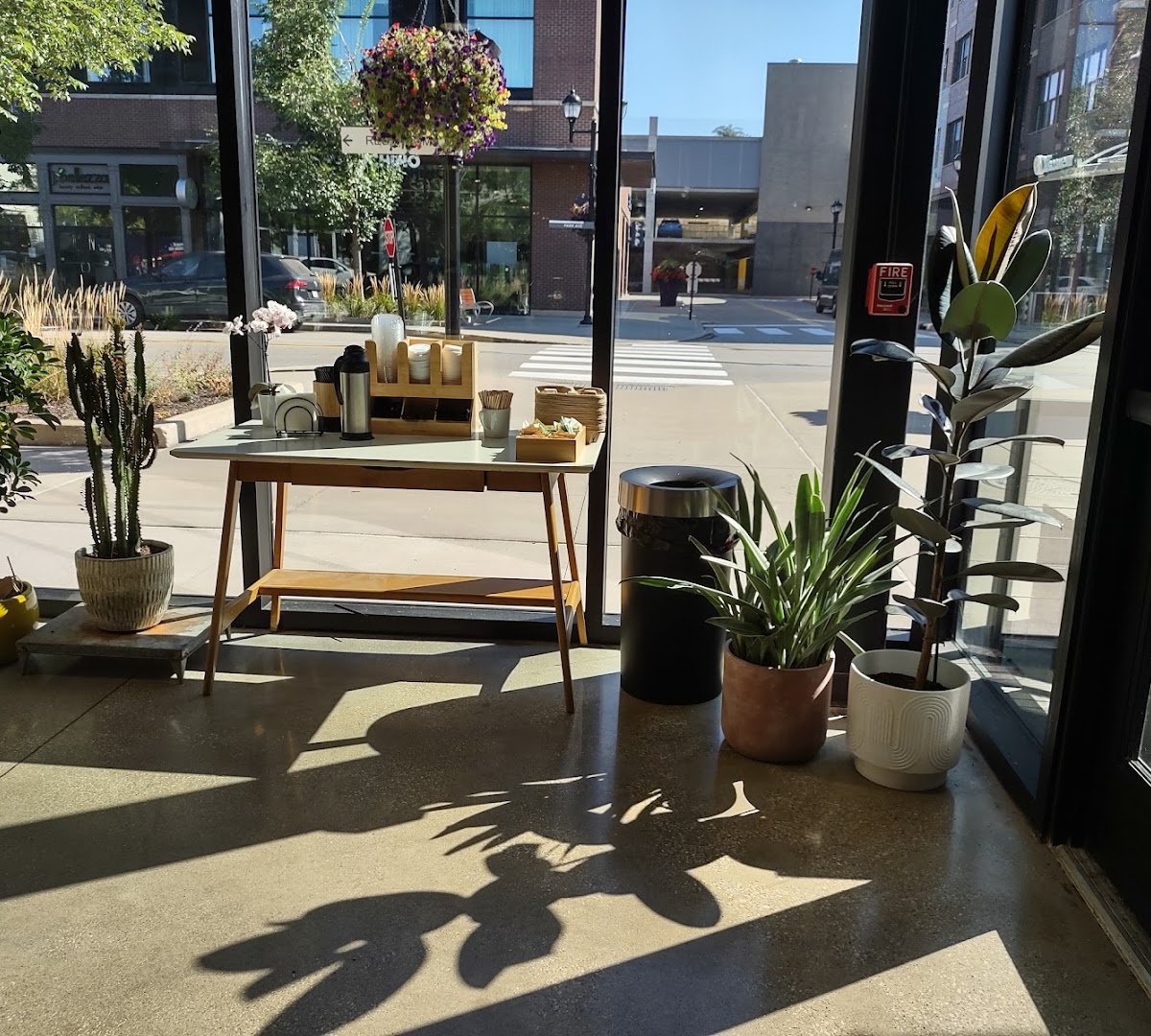 Interior of Heartwood Coffee Roasters, specialty coffee shop in Cleveland