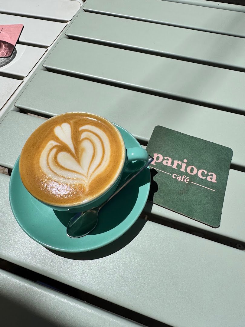 Coffee at Parioca café, specialty coffee shop in Lisbon