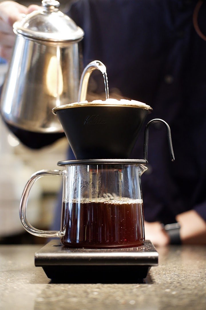 Coffee at Takamura Wine & Coffee Roasters, specialty coffee shop in Osaka