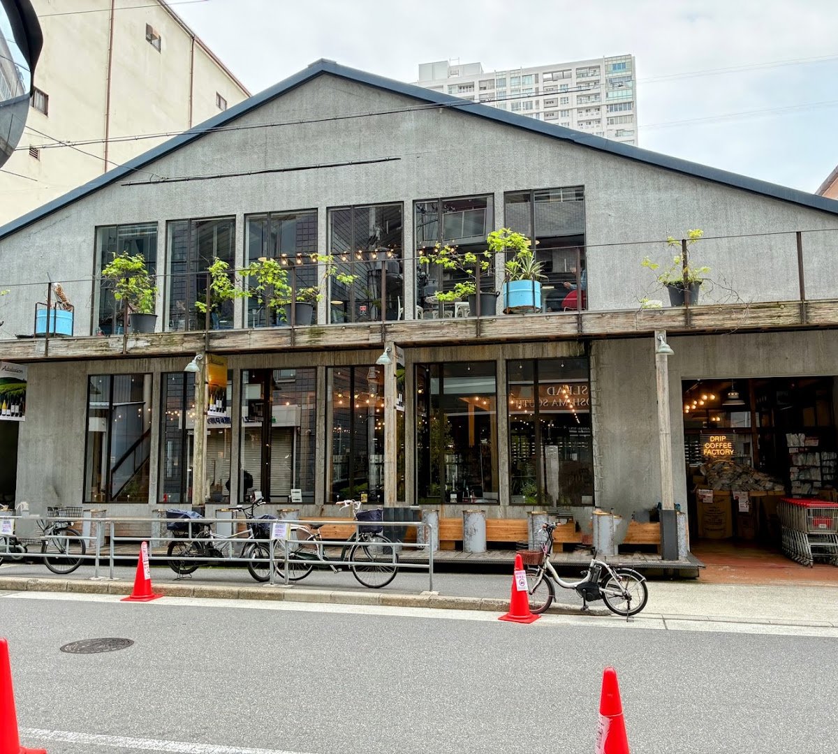 Storefront of Takamura Wine & Coffee Roasters, specialty coffee shop in Osaka