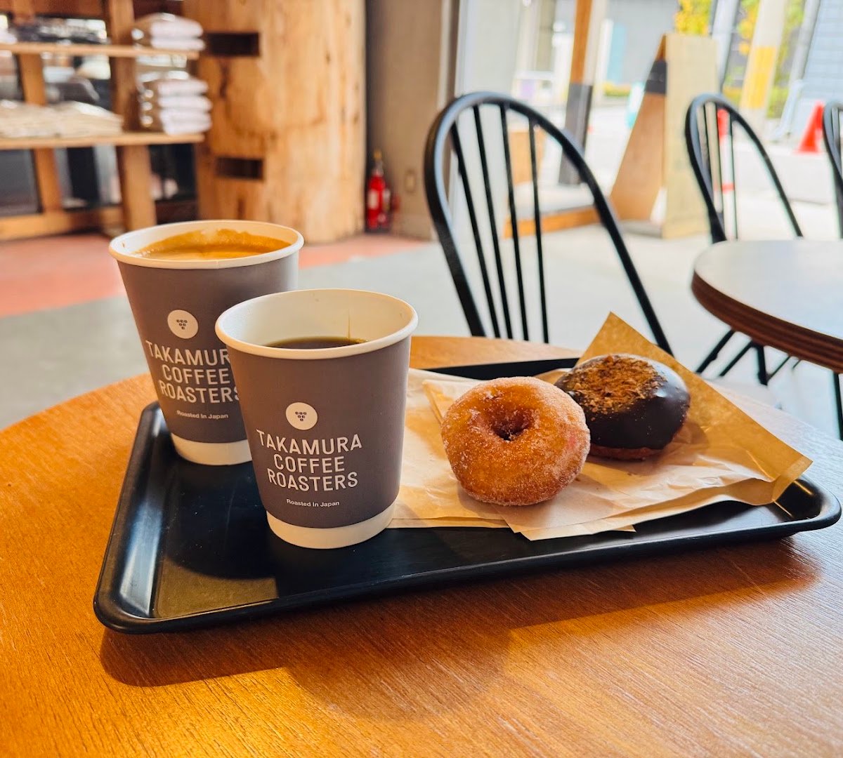 Coffee at Takamura Wine & Coffee Roasters, specialty coffee shop in Osaka