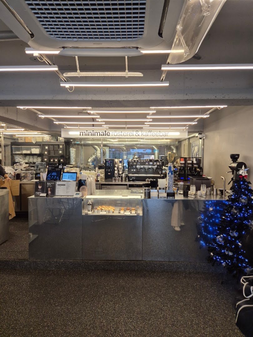 Interior of minimale rösterei & kaffeebar, specialty coffee shop in Seoul