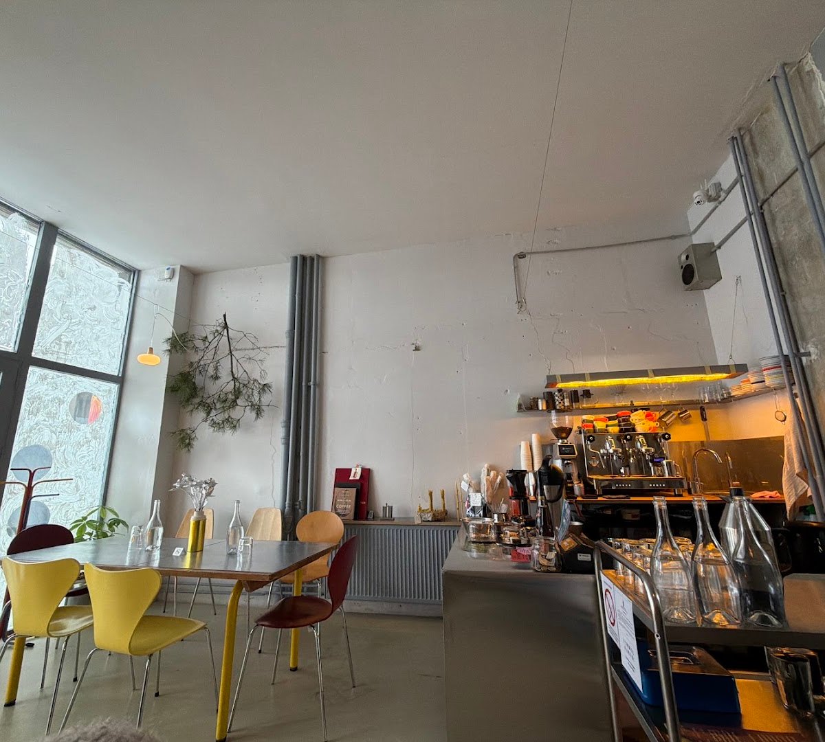 Interior of ca.ca.fe, specialty coffee shop in Belgrade