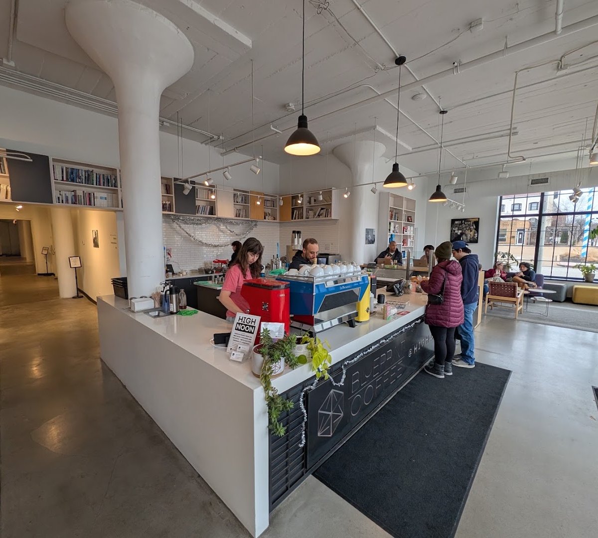 Interior of Blueprint Coffee - Washington Ave, specialty coffee shop in St. Louis