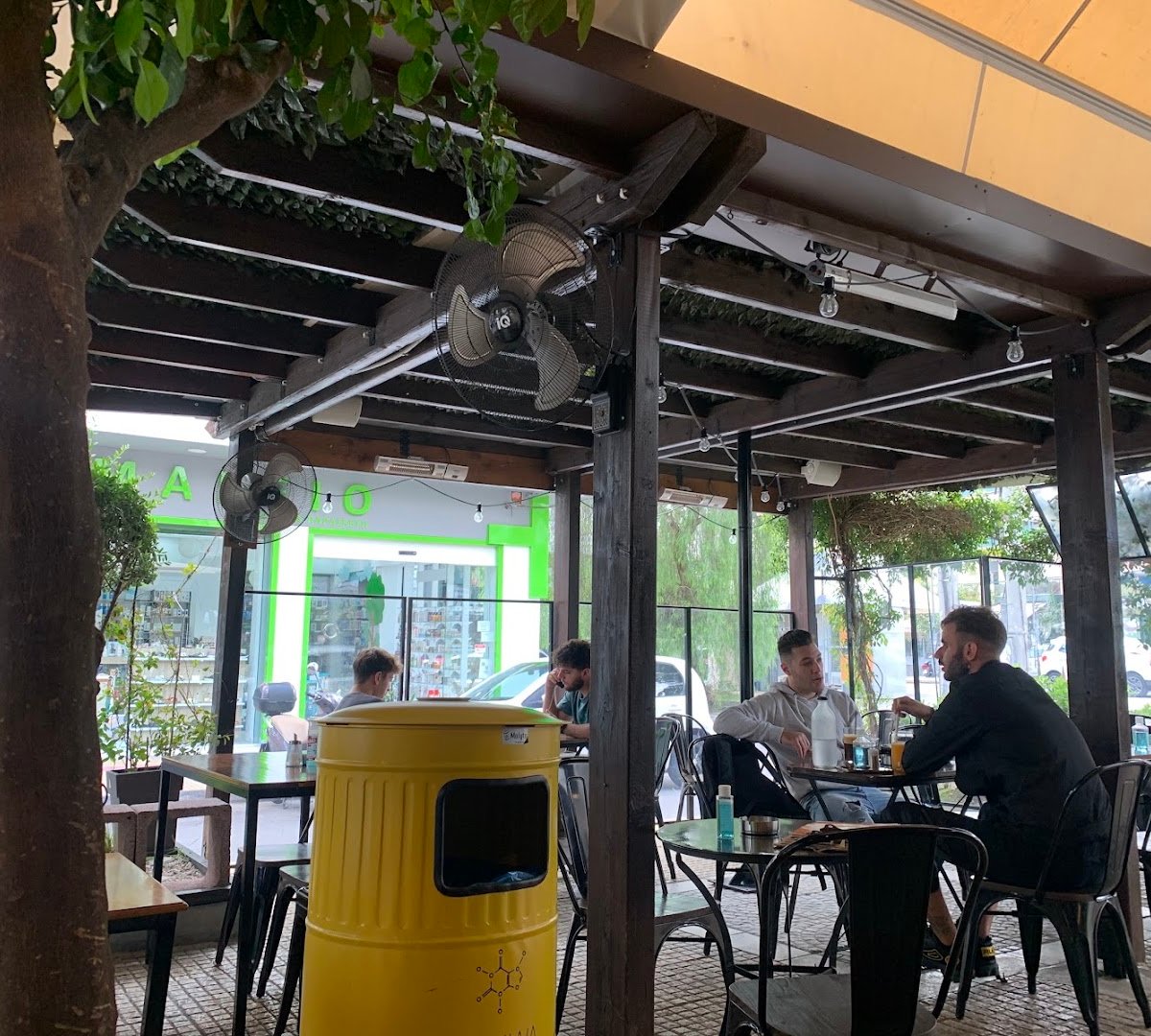 Storefront of Qahwa, specialty coffee shop in Athens