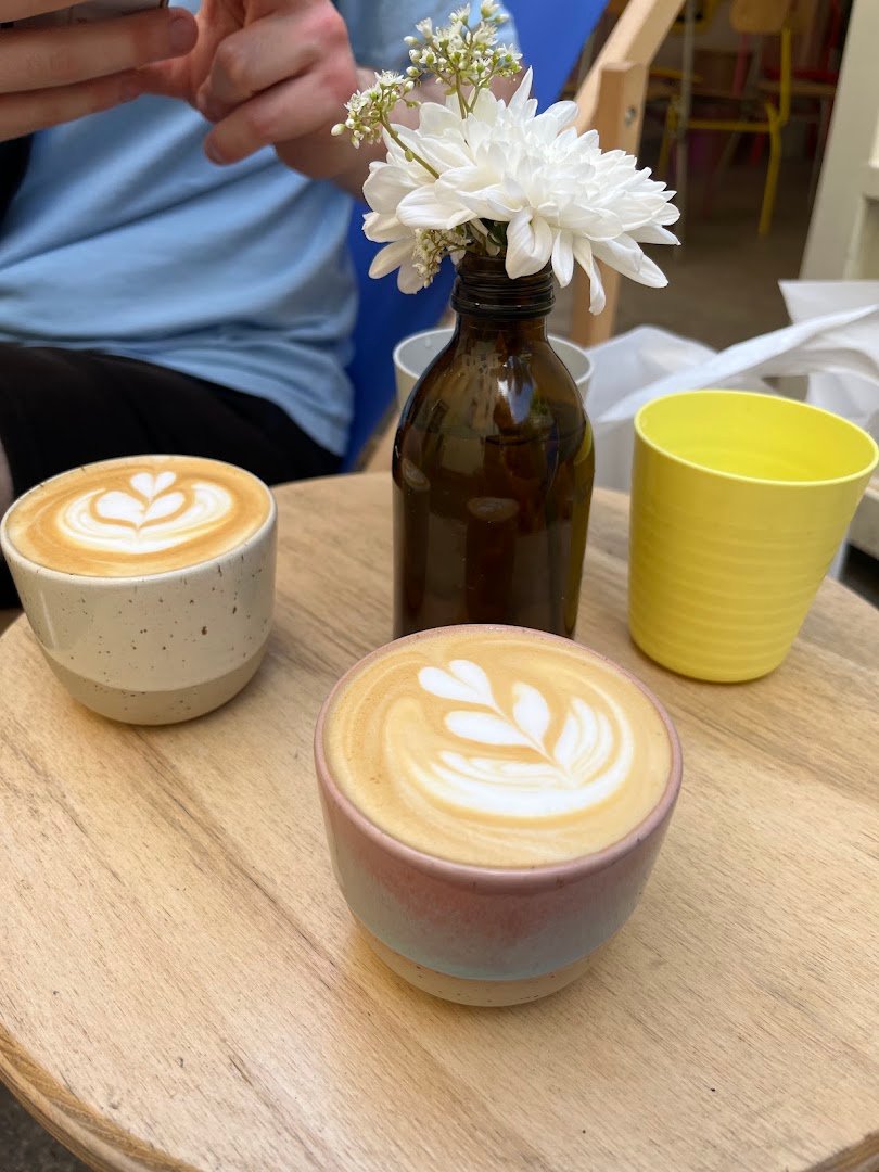 Coffee at Industra Coffee Praha Nusle, specialty coffee shop in Prague