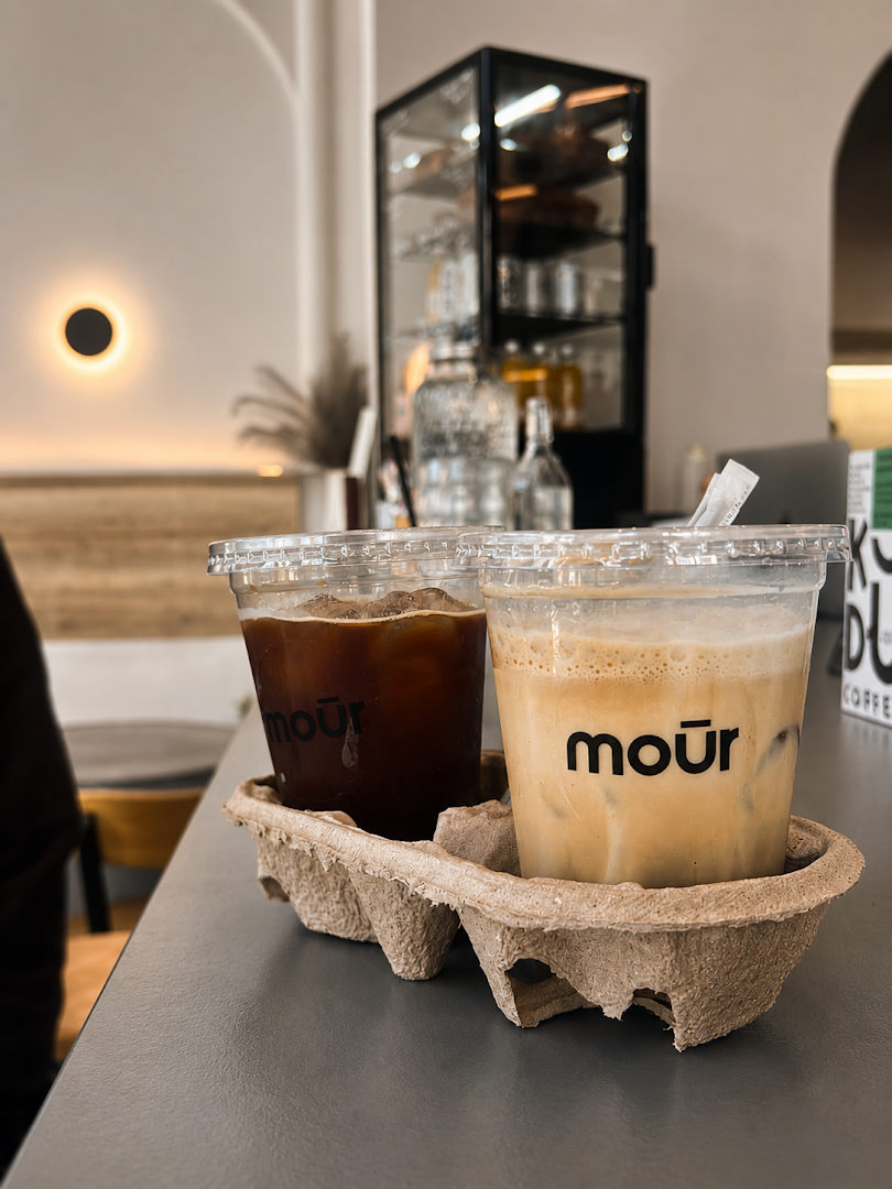 Coffee at Mour Athens, specialty coffee shop in Athens